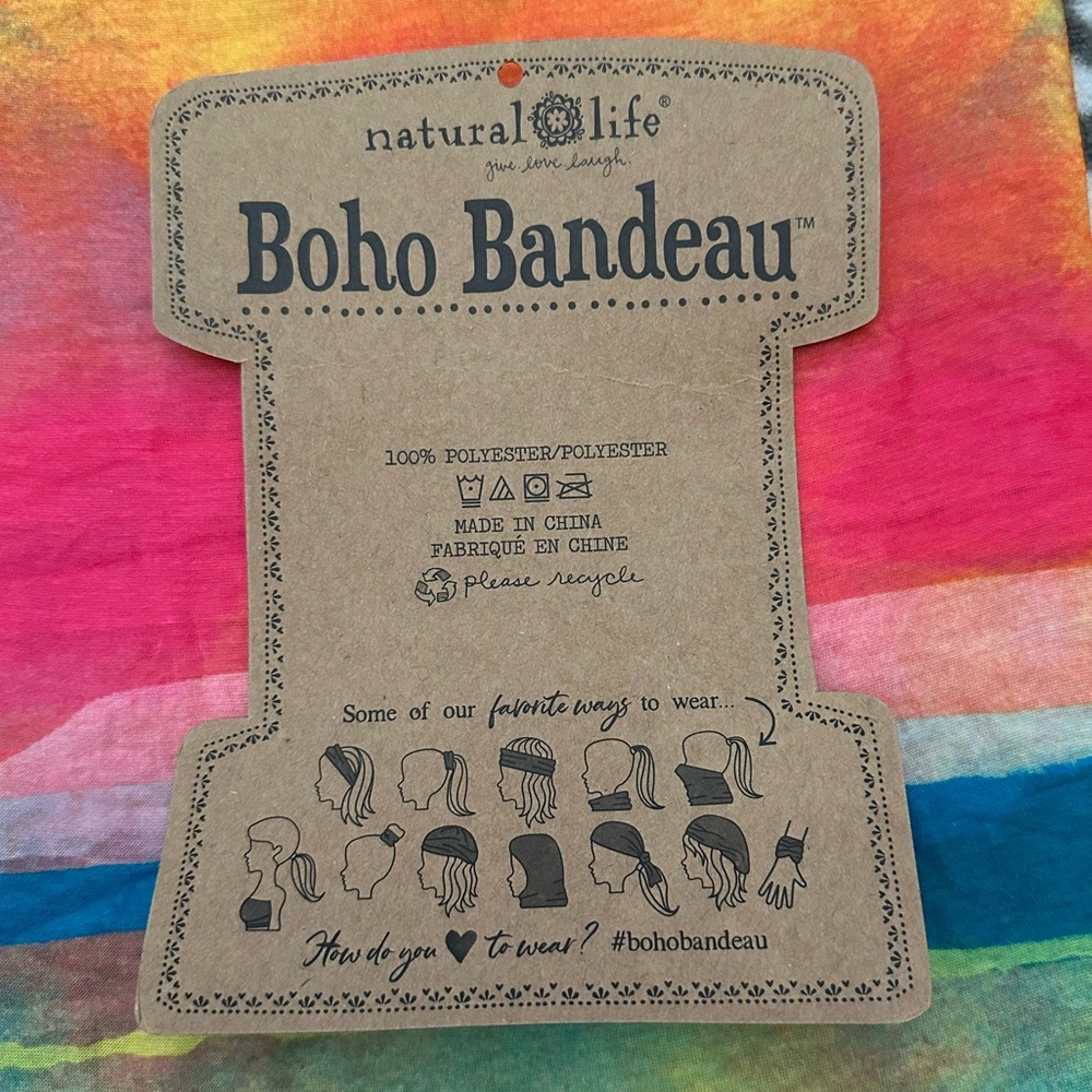 Natural Life Boho Bandeau in Rainbow Sorbet - Picture 6 of 13